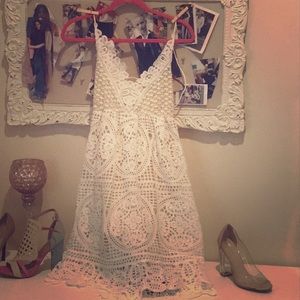 White lace dress